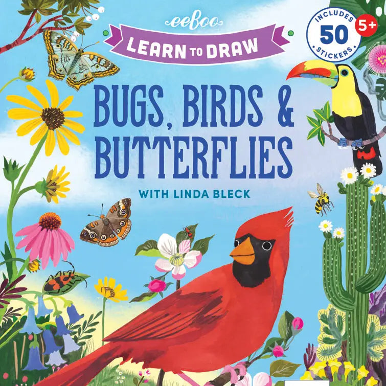 eeBoo Learn to Draw Bugs, Birds & Butterflies